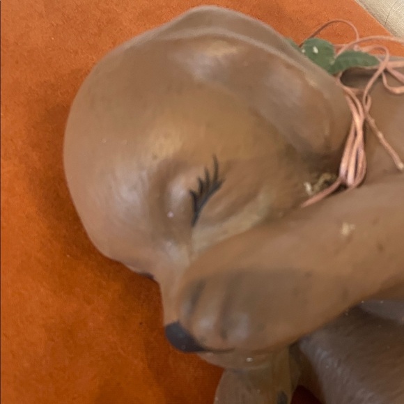 Adorable Brown Sleeping Puppy Figurine - Picture 3 of 5